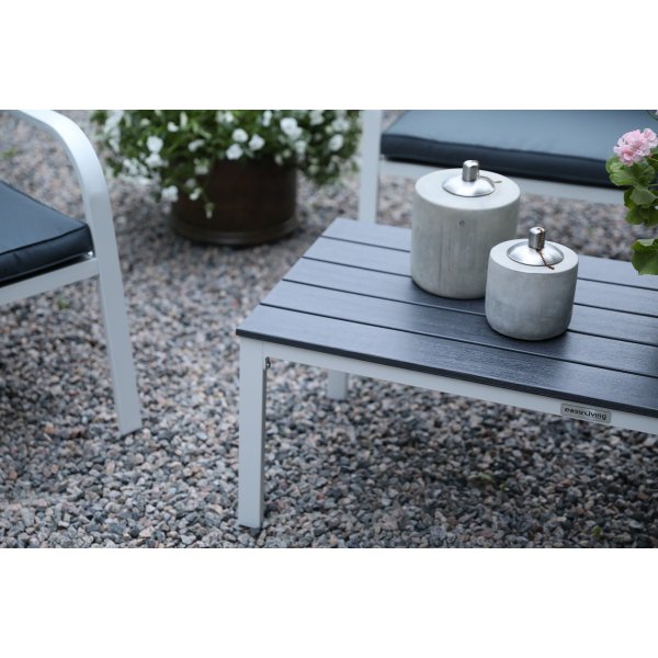 Alesund Sofagruppe med bord (2+1+1+bord) - Hvit / Grå Alesund Sofagruppe med bord (2+1+1+bord) - Hvit / Grå