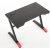 Astal skrivebord 100x60 cm - Sort/rød