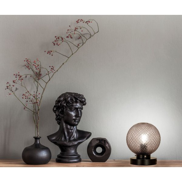 Bordlampe Flory - Svart/røykgrå Bordlampe Flory - Svart/røykgrå