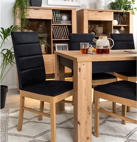 Ostia spisebord 160-200 x 90 cm - Eik