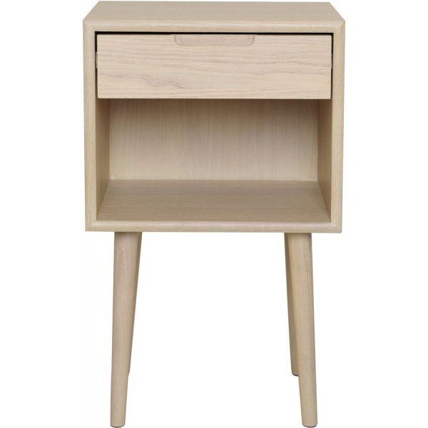 Emma nattbord XL - Hvitpigmentert eikefiner Emma nattbord XL - Hvitpigmentert eikefiner