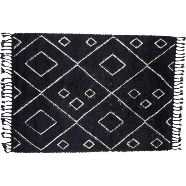 David ullteppe - Svart/hvit David ullteppe - Svart/hvit