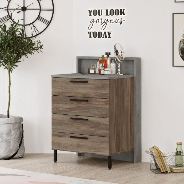 Home kommode - Brun/gr�