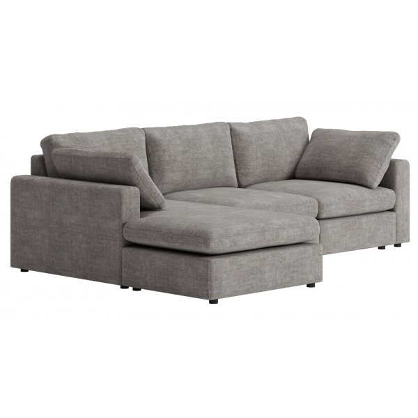 Sjeselongsofa Falkenberg gr 296 cm vendbar sjeselong + Mbelftter