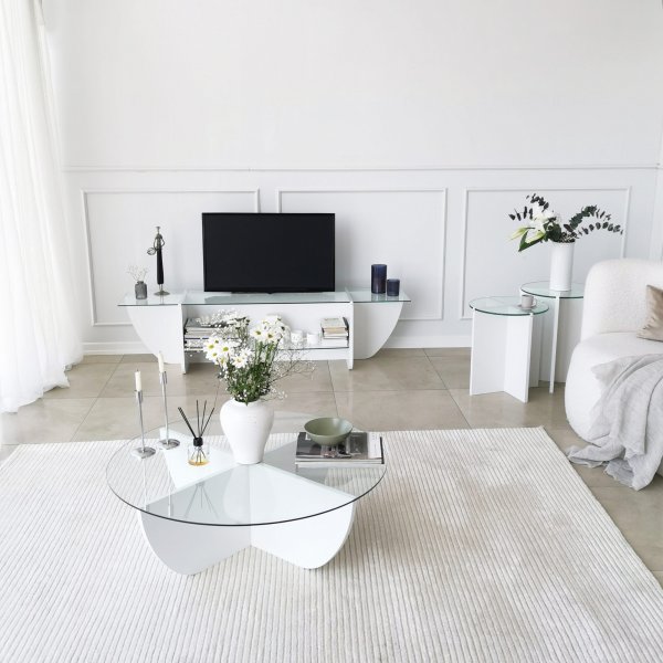 Lily mediabenk - Hvit Lily mediabenk - Hvit