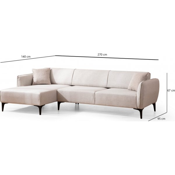 Belissimo divansofa - Hvit Belissimo divansofa - Hvit