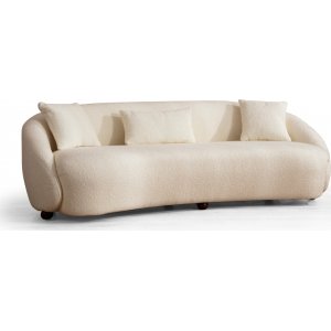 Napoli 3-seters sofa - Kremhvit