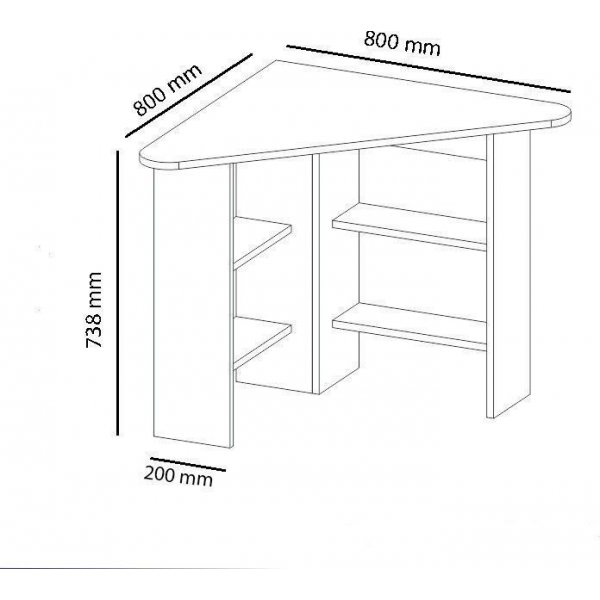 Corner hjørneskrivebord - Hvit Corner hjørneskrivebord - Hvit