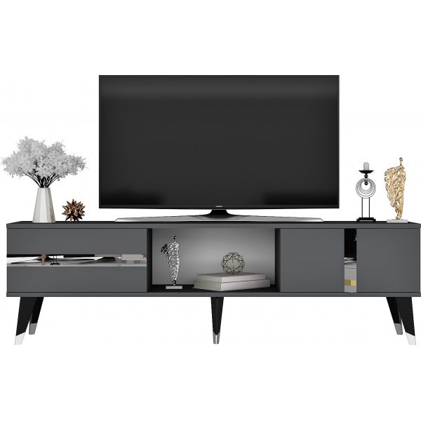 Vania TV-stativ - Antrasitt/slv