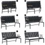 Lotus 2-seters utesofa - Svart/grnn