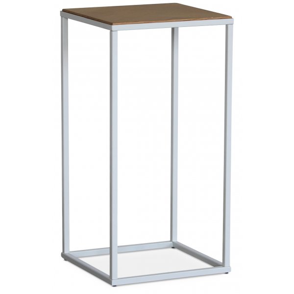 Revel nattbord - Hvit / Sildbein eik