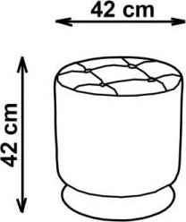 Taste fotskammel - Svart PU + M�belrengj�ring