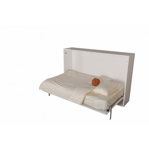 Veggseng 90200 cm horisontal - Hvit - Compact Living