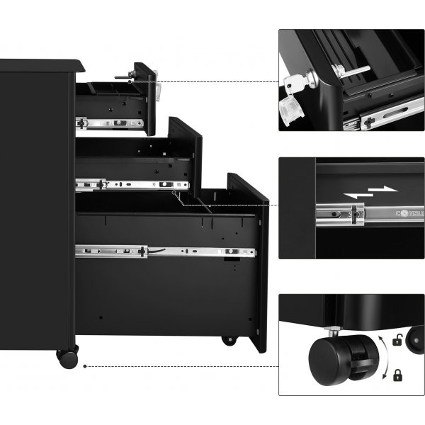 Anakin Arkivskap - Svart