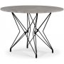 Zoo spisebord 105 cm - Svart / Slvmarmor