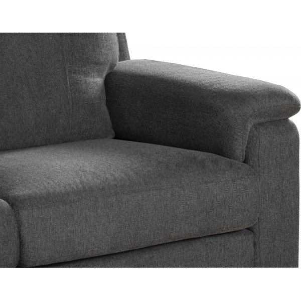 Salem hjørnesofa i mørkegrå stoff Salem hjørnesofa i mørkegrå stoff