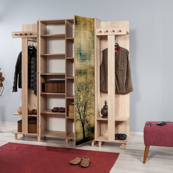 Garmanto hallm�bler 180 cm - Sonoma eik/bilde