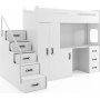 Max loftseng med skrivebord 80 x 200 cm - Alle farger