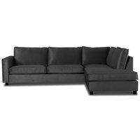 Brandy Loungesofa XL åpent anslutning Høyer - Sølvgrå (fløyel) Brandy Loungesofa XL åpent anslutning Høyer - Sølvgrå (fløyel)