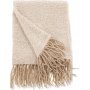 Lyng pledd, 130x170 cm - Beige/hvit