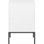 Slimline nattbord harlekin - Hvit/svart