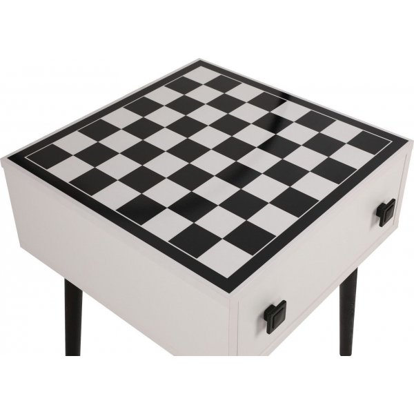 Chesso sjakkbord - Hvit/svart Chesso sjakkbord - Hvit/svart