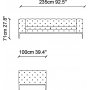 Fashion 3-seters sofa - Gr