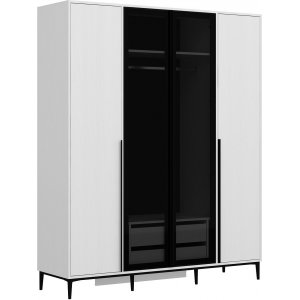 Elevate garderobe 180 x 52 x 218 cm - Hvit