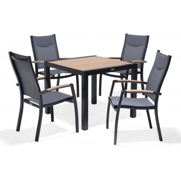 Panama spisegruppe 1 - Sort/teak