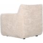 Fluffy beige lenestol