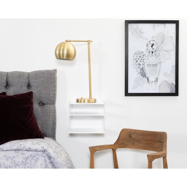 Nattbord Elliot (vegghengt) - Hvit