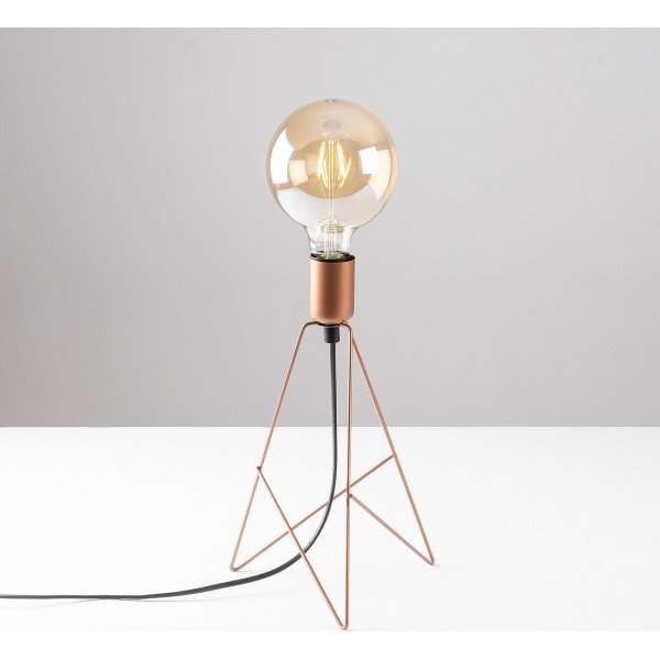 Piramite bordlampe - Kobber