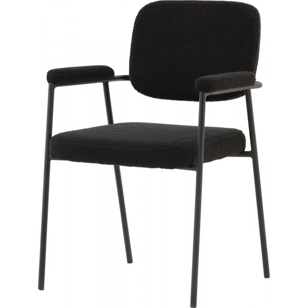 Gårsdagens spisestol - Sort boucle Gårsdagens spisestol - Sort boucle