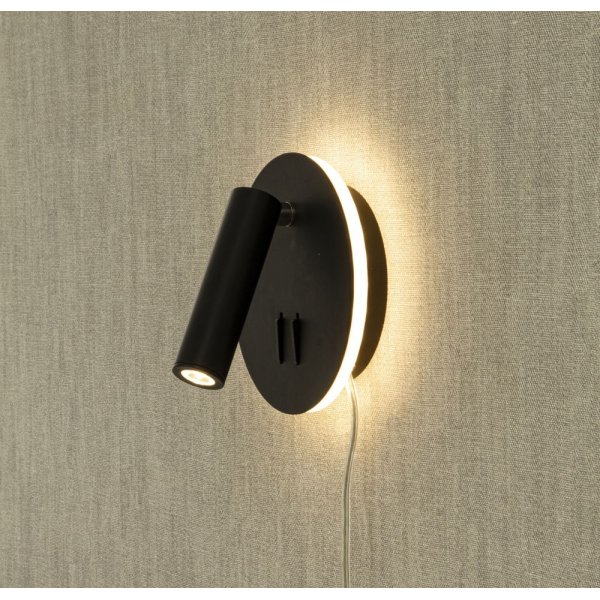 Vegglampe Ace - Svart