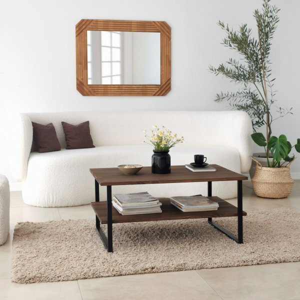 Neta salongbord 85 x 60 cm - Valnøtt Neta salongbord 85 x 60 cm - Valnøtt