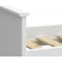 Alba seng med oppbevaring 90 x 200 cm - Hvit
