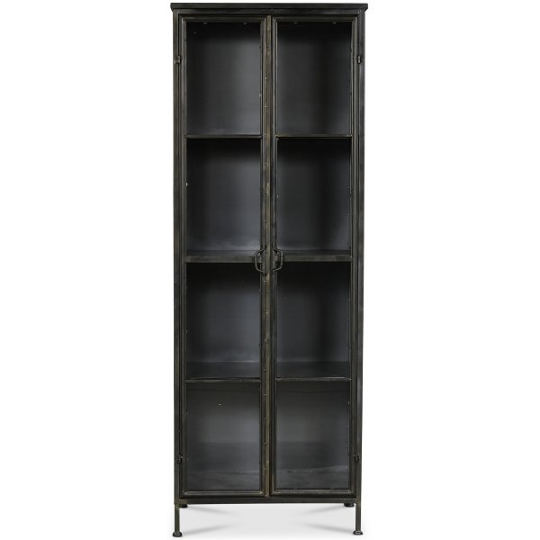 Industry vitrineskap i metall - Metall / Glass