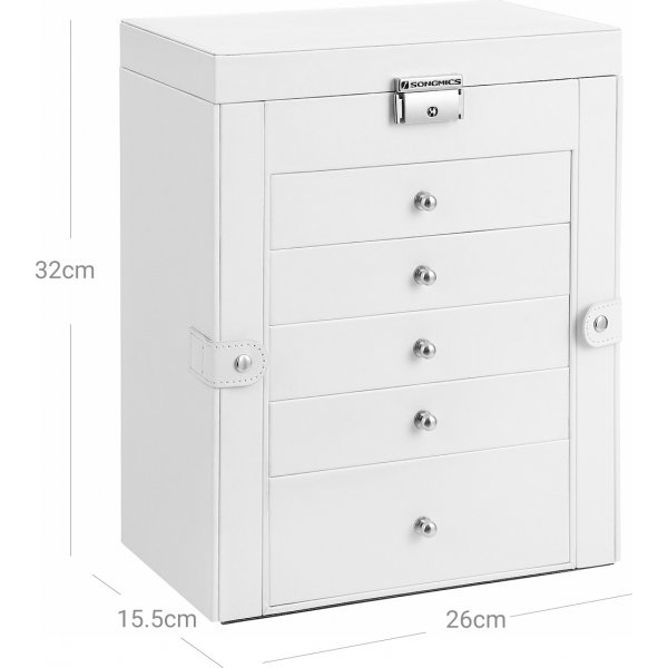 Jade smykkeskrin - Hvit Jade smykkeskrin - Hvit