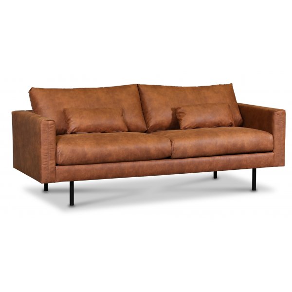 Landö 2,5-seter sofa - Cognac (økolær) Landö 2,5-seter sofa - Cognac (økolær)