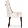 Paris spisegruppe sort bord med 4 Tuva New Port stoler i beige stoff