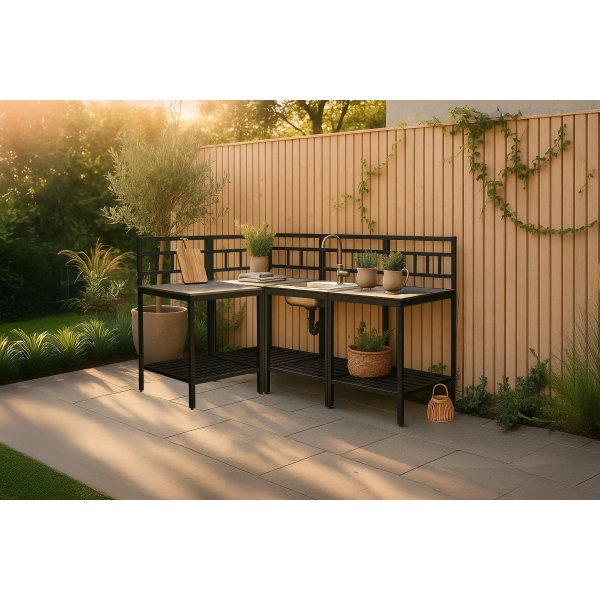 Utekjøkken komplett svart - Alicante Utekjøkken komplett svart - Alicante