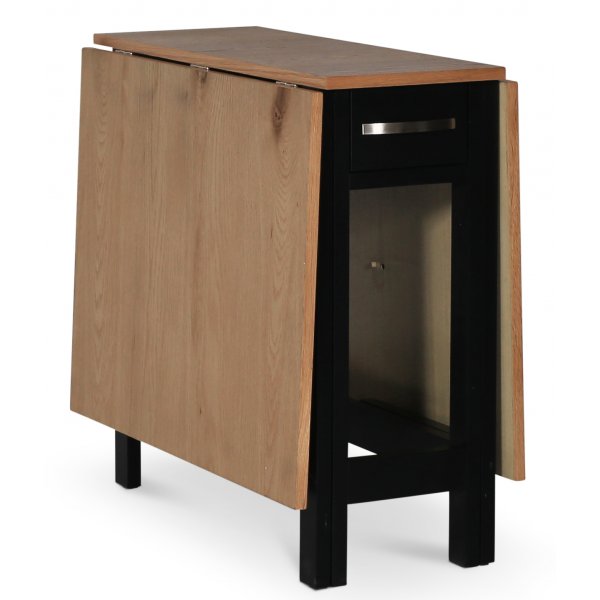 Fr klaffbord - Svart/eikefiner + Mbelftter