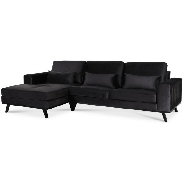 Ranger divansofa venstre - Antrasittgr flyel