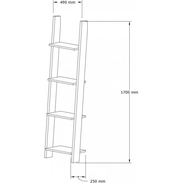 Fayko bokhylle - Hvit/safir Fayko bokhylle - Hvit/safir