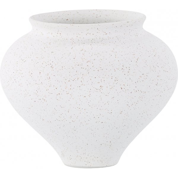 Rellis vase 18 x 18 cm - Sort/Hvit