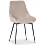 Plaza spisegruppe, marmorbord med 4 st Theo flyelstoler - Beige/Hvit/Krom