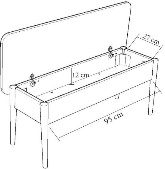 Vina 1053 spisegruppe med sofa - Furu/antrasitt + 6.00 x Stolpute Vina 1053 spisegruppe med sofa - Furu/antrasitt + 6.00 x Stolpute