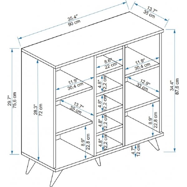 Danilo skap - Furu/hvit Danilo skap - Furu/hvit