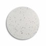 Terrazzo rundt sofabord  80 cm - Bianco Terrazzo & underdel Star messing