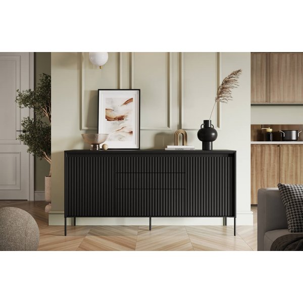 Trend skjenk B166 cm - Sort Trend skjenk B166 cm - Sort